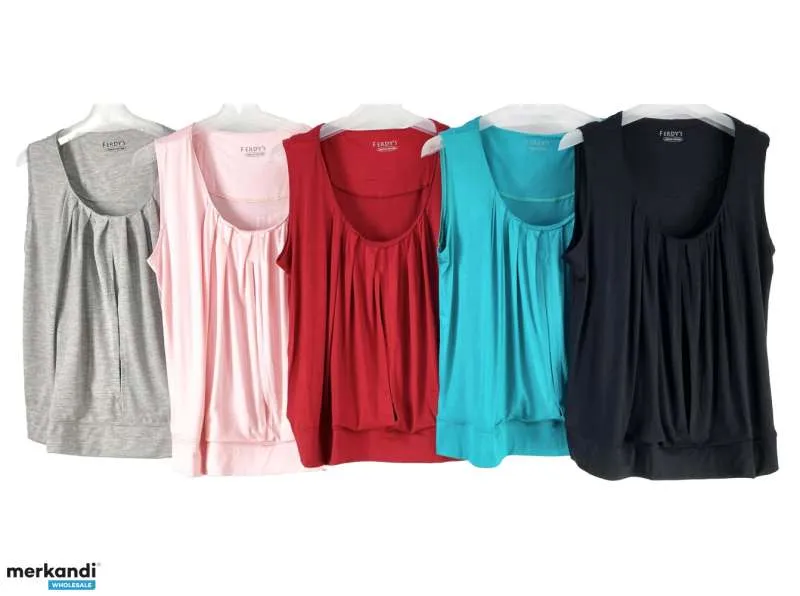 155 piezas FERDY'S Camisas de Enfermería en 5 Colores Ropa de Mujer Ropa de Maternidad, Textiles Venta al por mayor Stock restan