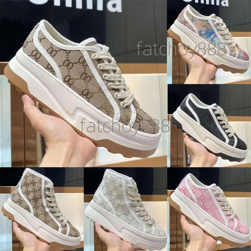 2023 Diseñador Tors de lujo tela zapatos casuales con suela gruesa para mujeres zapatos casuales altas de alta calidad Italia It