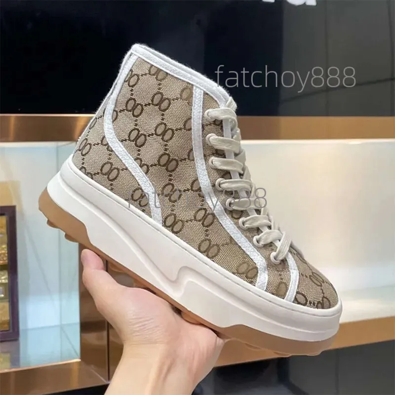 2023 Diseñador Tors de lujo tela zapatos casuales con suela gruesa para mujeres zapatos casuales altas de alta calidad Italia It