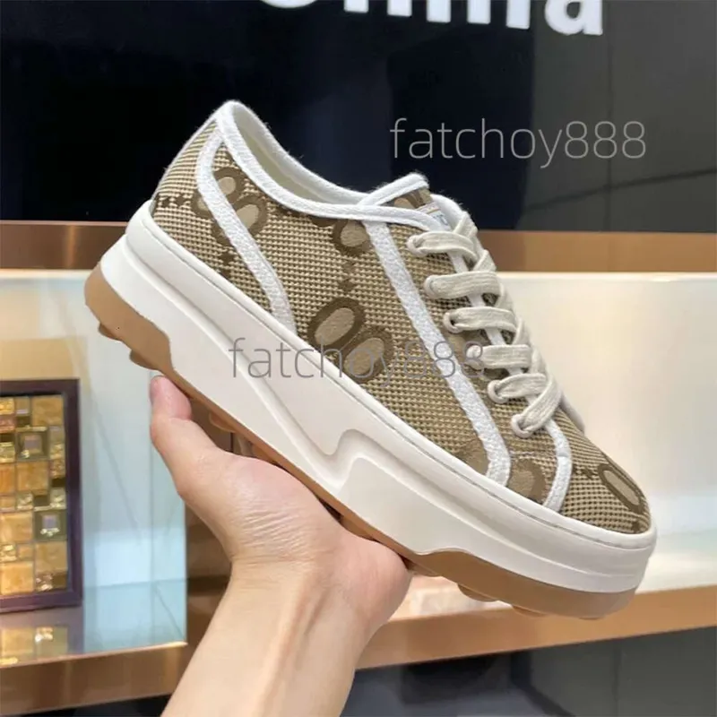2023 Diseñador Tors de lujo tela zapatos casuales con suela gruesa para mujeres zapatos casuales altas de alta calidad Italia It