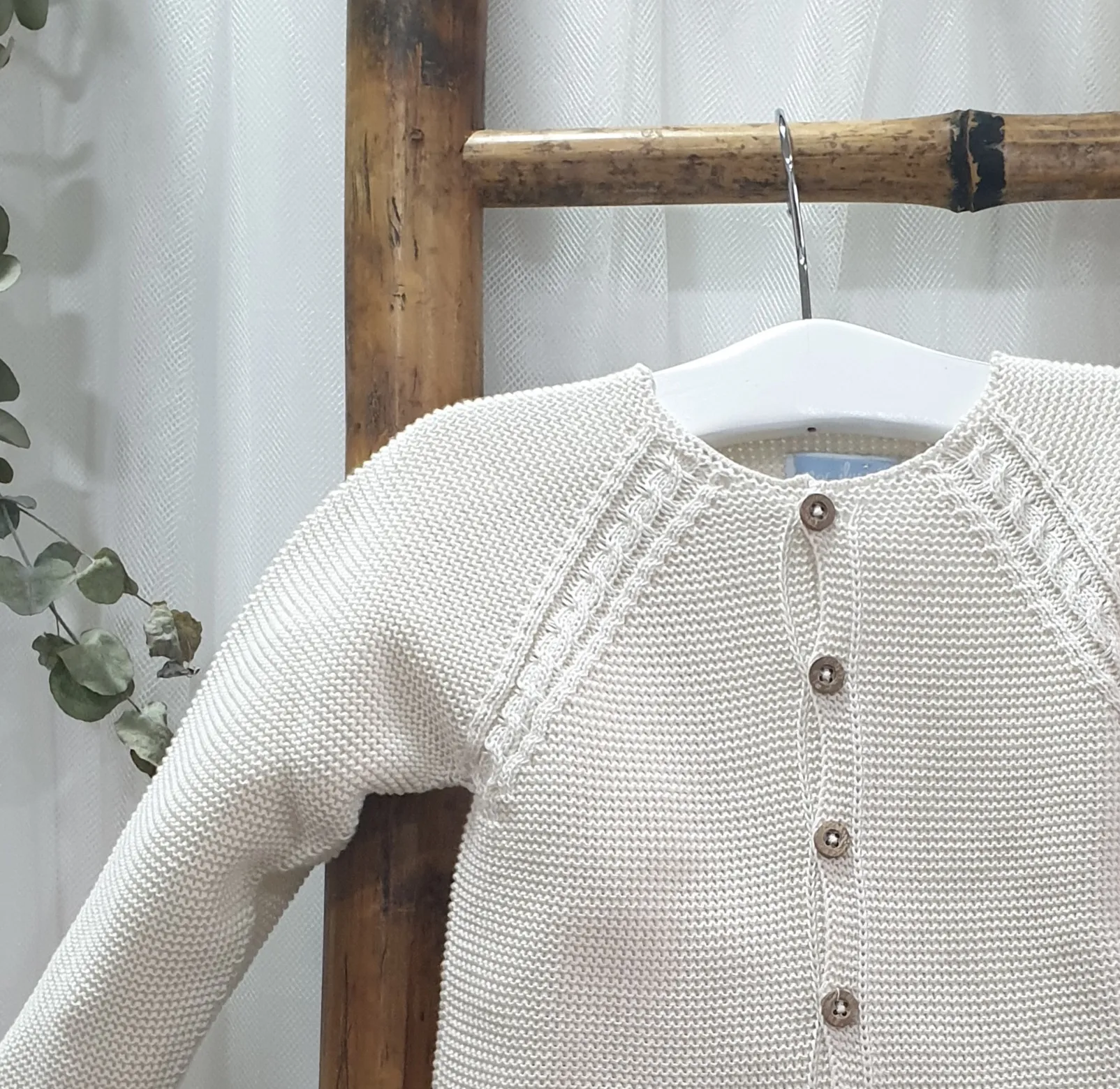 A Chaqueta de Punto unisex Verano R120343 Natural