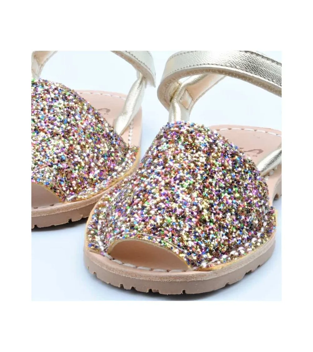 ABARCAS RIA NIÑA GLITTER MULTICOLOR