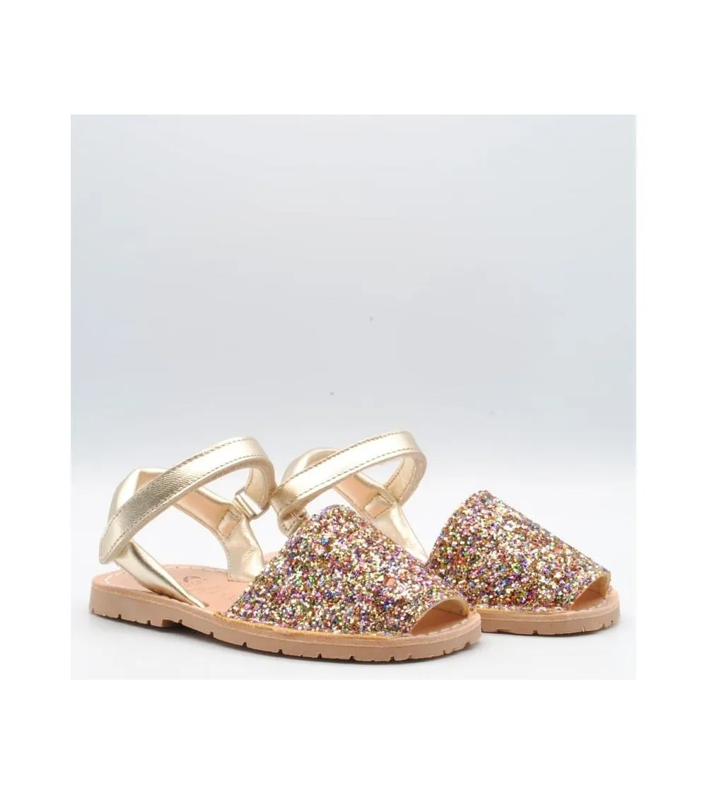 ABARCAS RIA NIÑA GLITTER MULTICOLOR