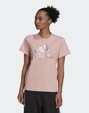 Adidas Camiseta Essentials Print Logo Cotton