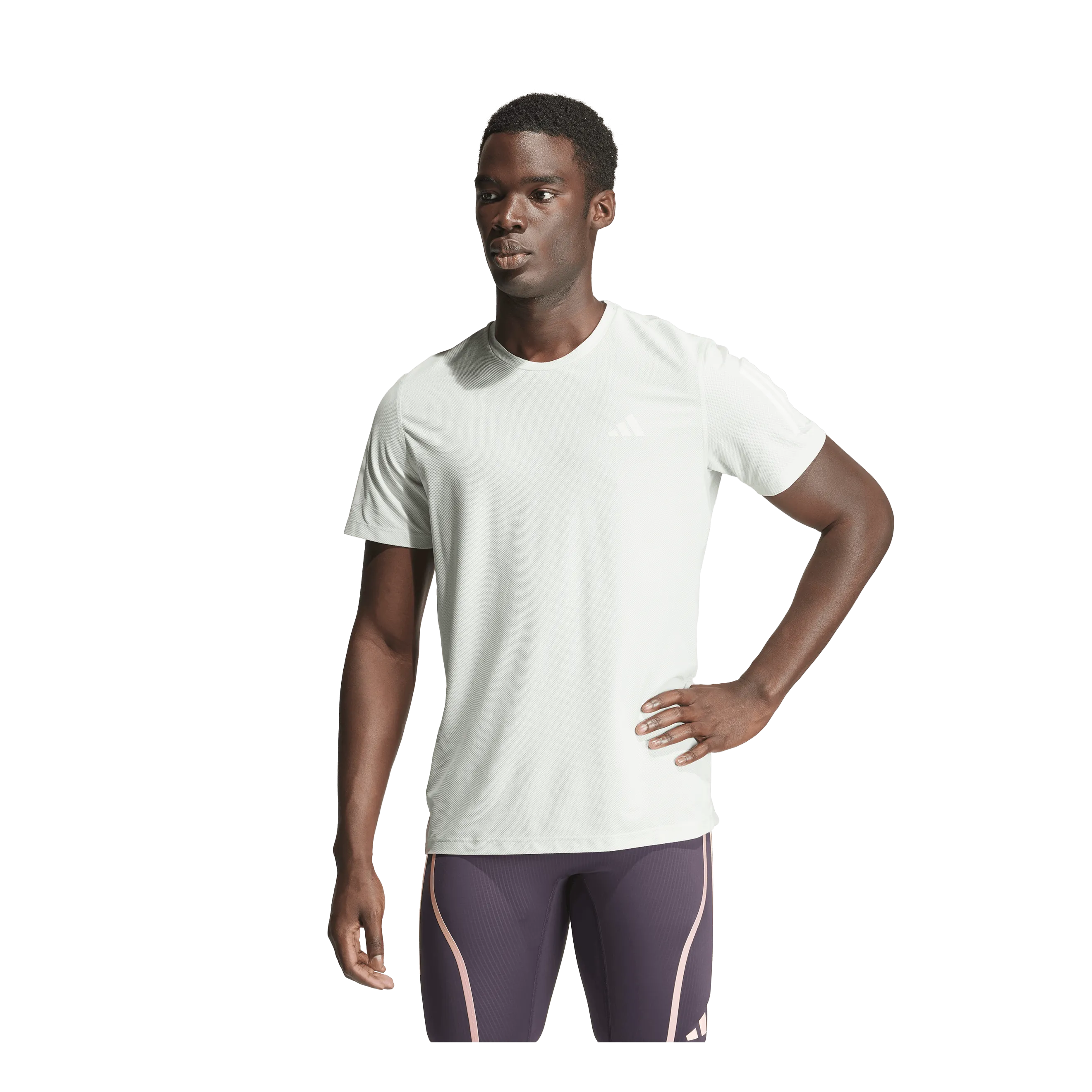 ADIDAS OWN THE RUN TSHIRT LINEN GREEN