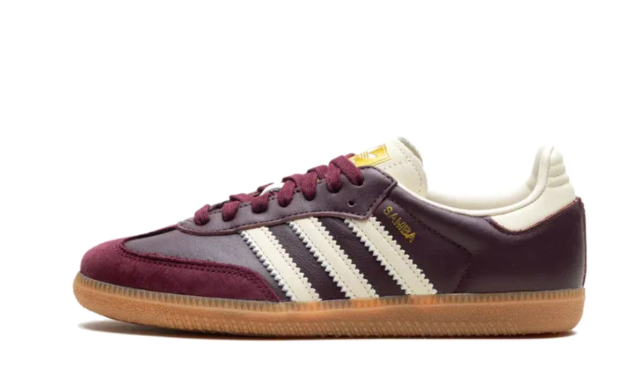 Adidas Samba OG Maroon Gold Metallic
