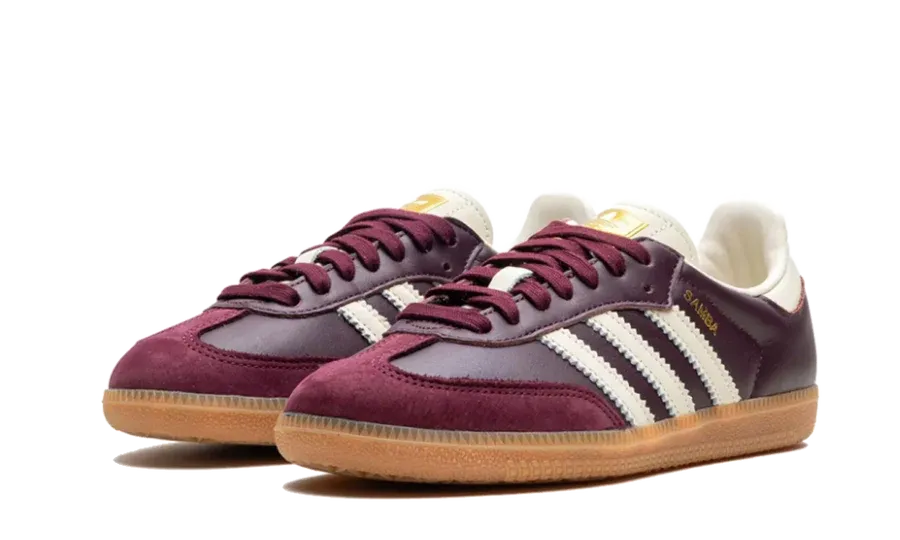 Adidas Samba OG Maroon Gold Metallic