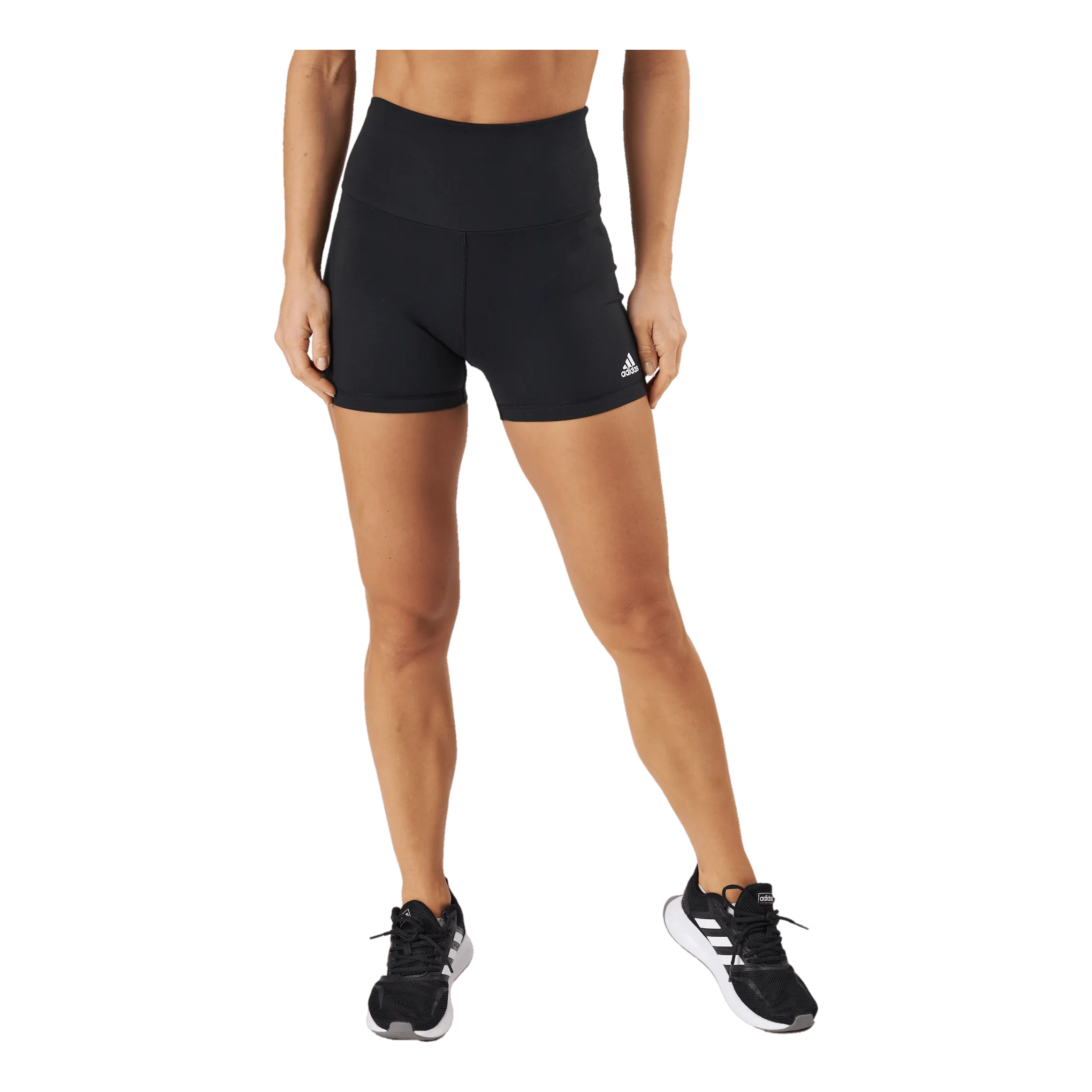 ADIDAS YOGA ESSENTIALS HIGHWAISTED SHORT LEGGINGS BLACK