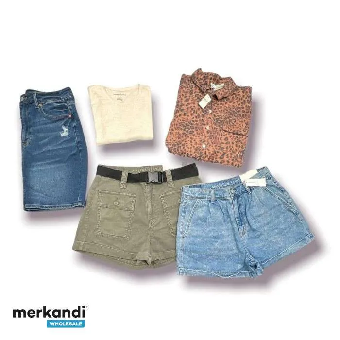 American Eagle Wholesale tienda stock ropa 100pcs Mezcla ventas de ropa a granel