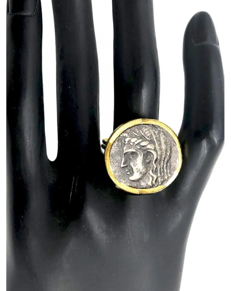 ANILLOS DE MUJER DISEÑO DE MONEDAS REPLICA DE JOYA ANTIGUA