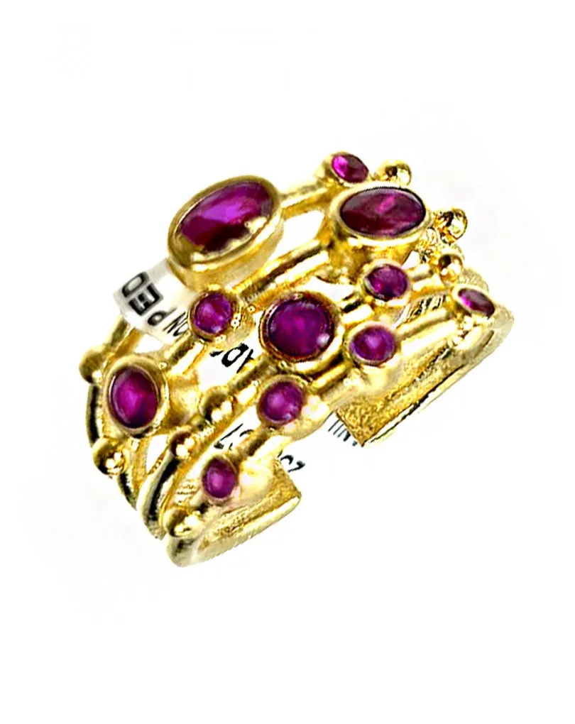 ANILLOS FUCSIAS GRANDES ESPECIAL MADRINAS E INVITADAS DE BODA