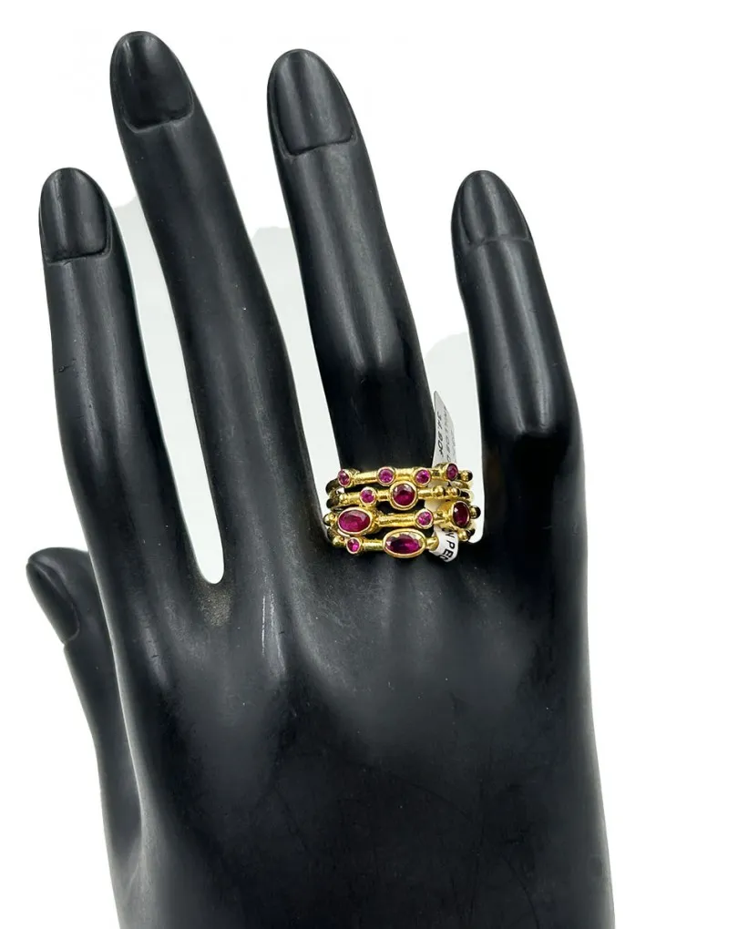 ANILLOS FUCSIAS GRANDES ESPECIAL MADRINAS E INVITADAS DE BODA