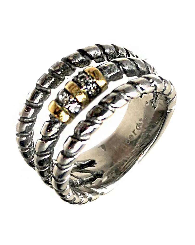 ANILLOS PARA MUJER CON BONITO DISEÑO DE TRES AROS