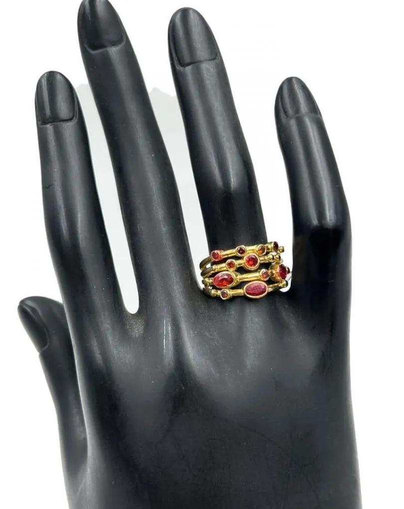 ANILLOS ROJOS GRANDES ESPECIAL MADRINAS E INVITADAS DE BODA