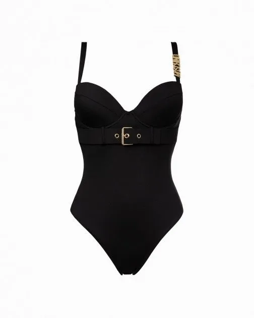 Bañador acolchado Moschino Swim A4982 Negro