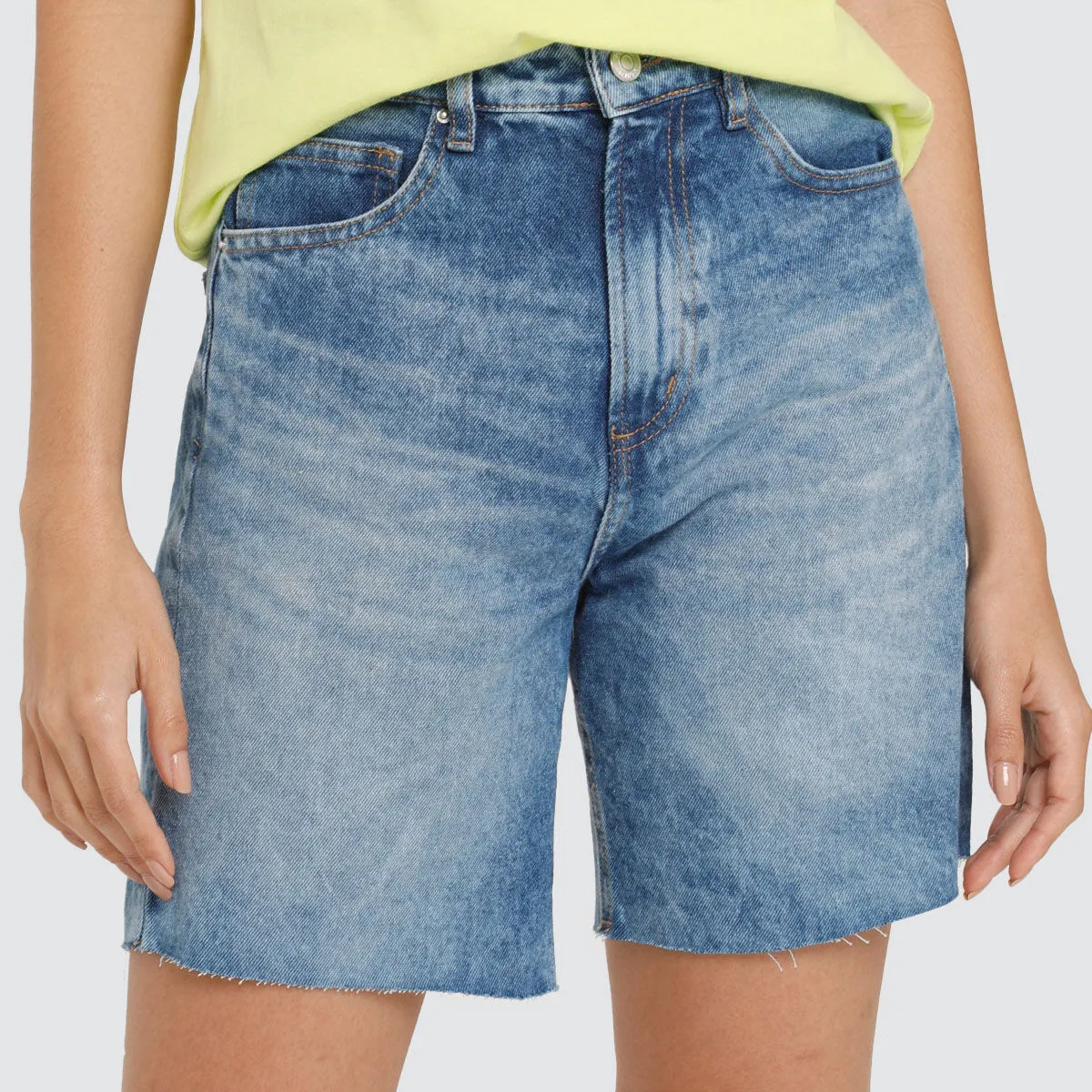 Bermuda Cinco Bolsillos Para Mujer