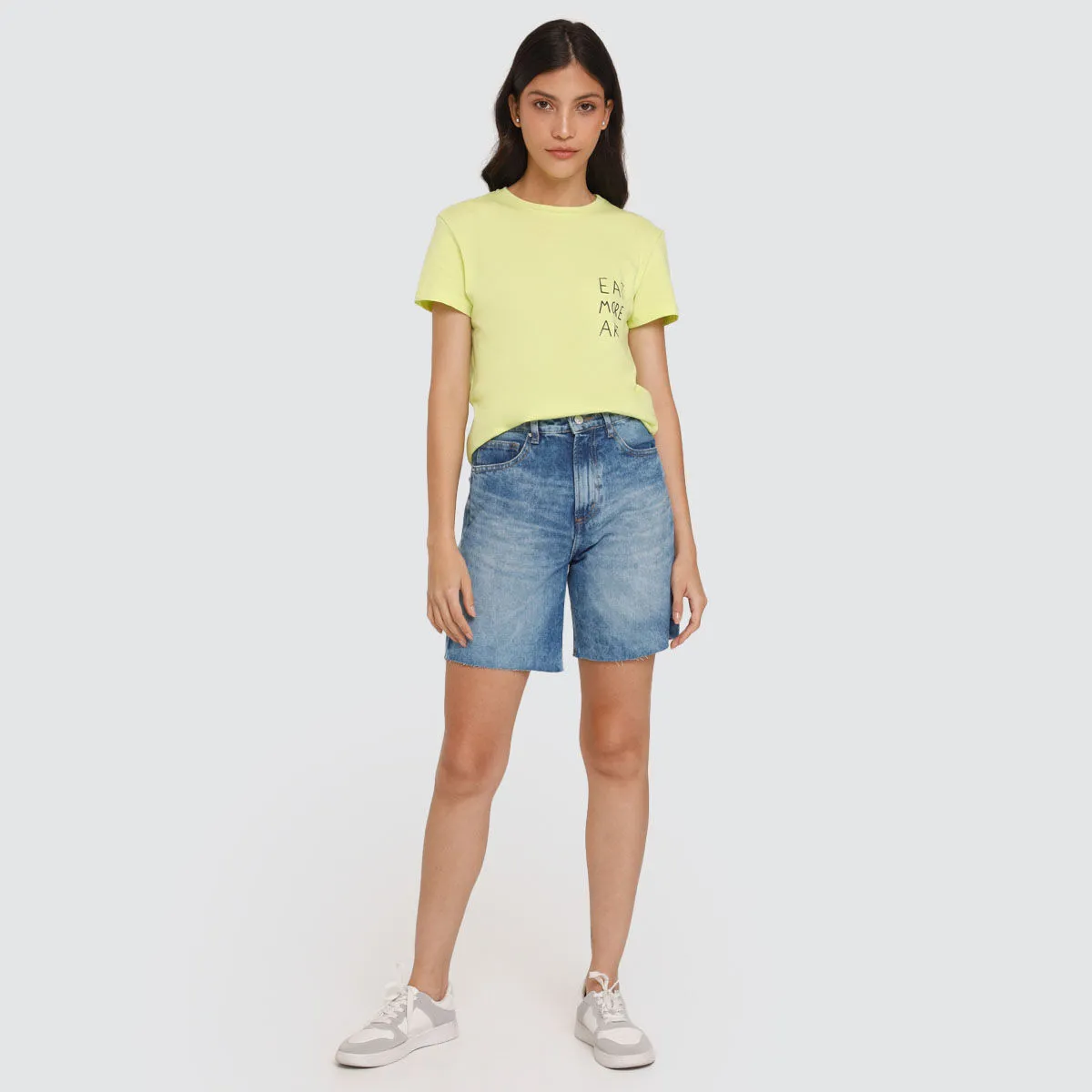 Bermuda Cinco Bolsillos Para Mujer