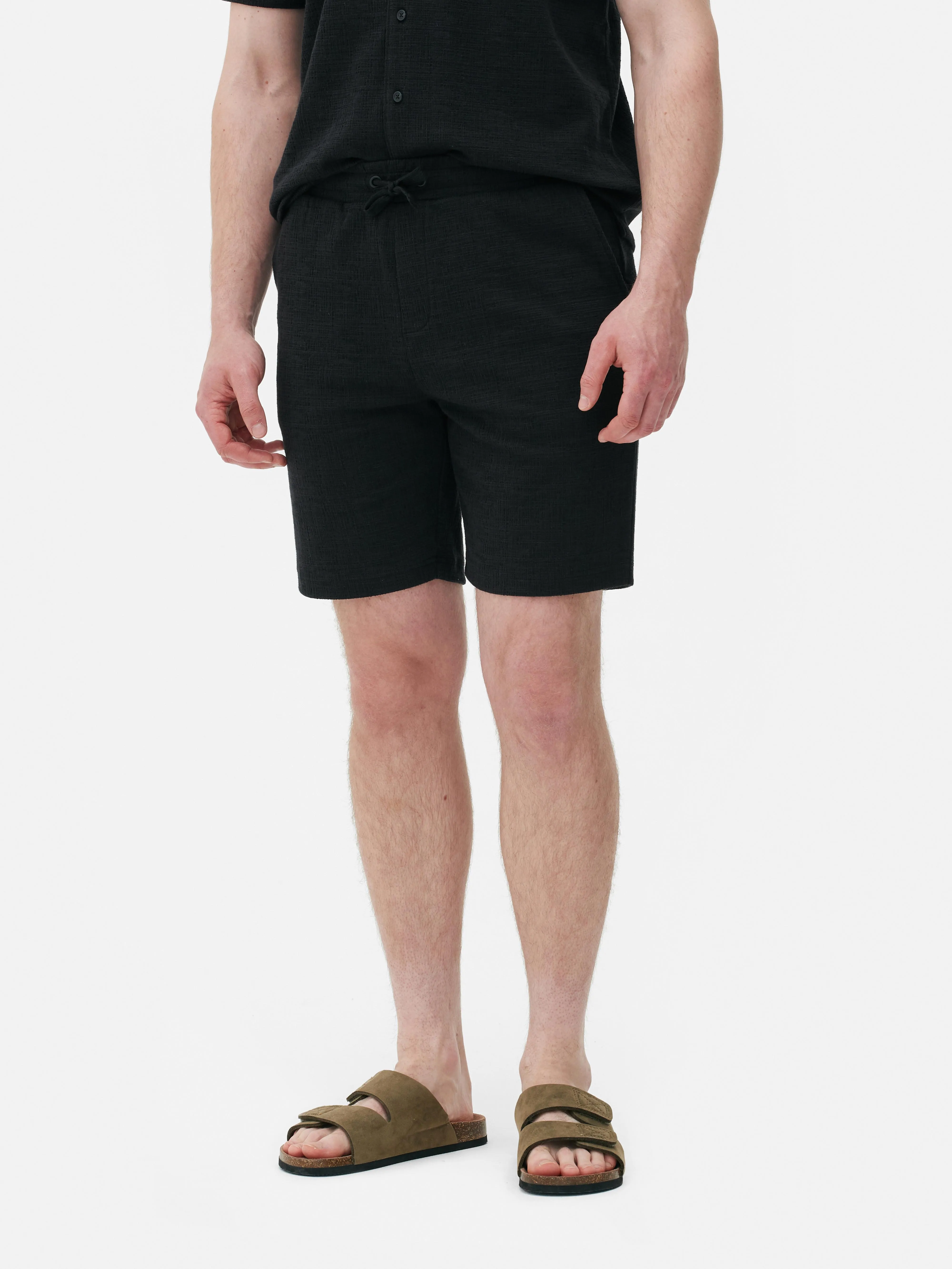 Bermudas texturizadas para combinar