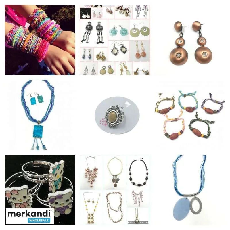 BISUTERíA AL POR MAYOR  PALET DE MEZCLA DE ACCESORIOS DE MODA