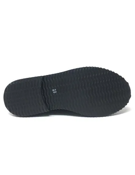 blucher charol negro con solapa