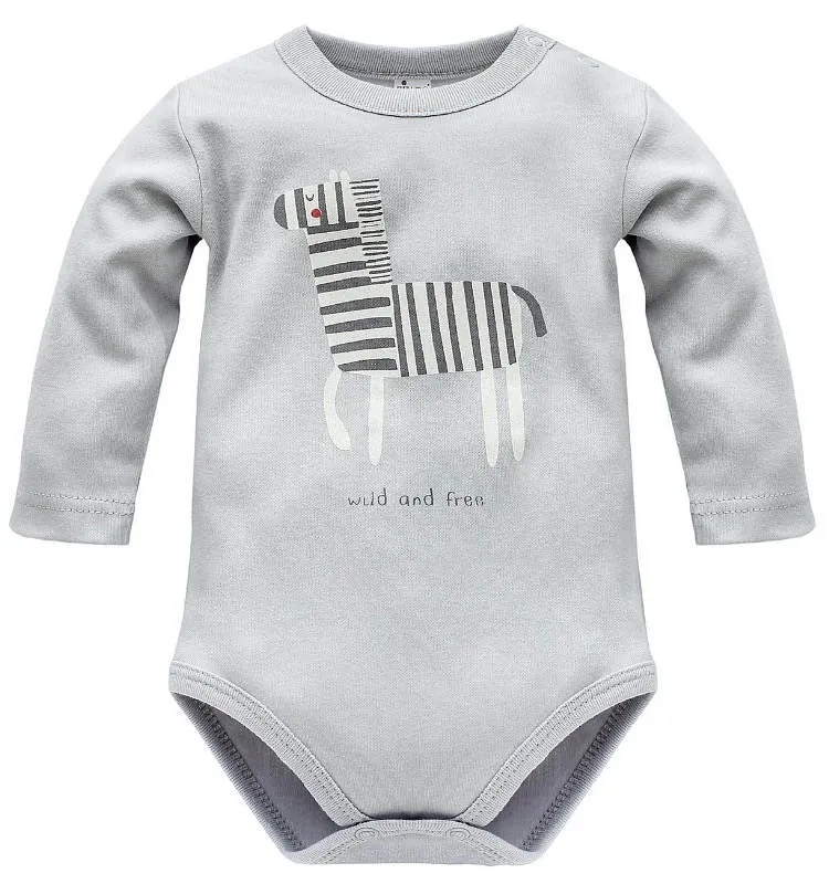 Body gris de bebé colección Wild Animals