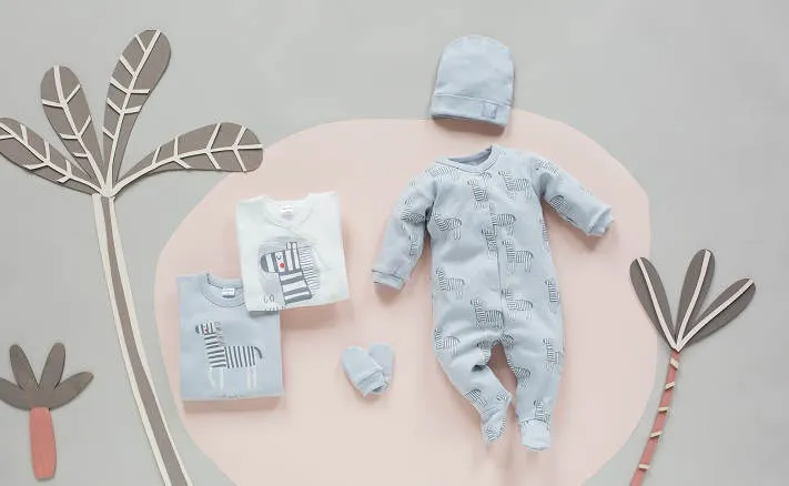 Body gris de bebé colección Wild Animals
