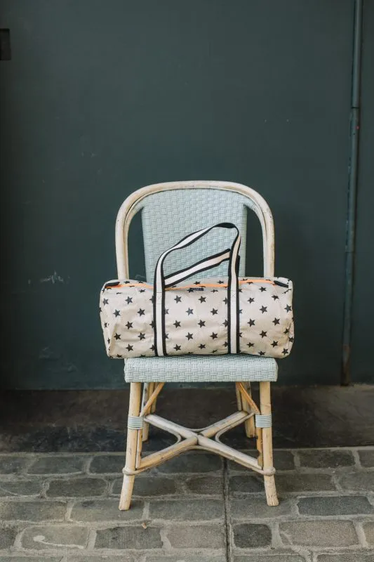 Bolsa de deporte para niños de algodón resinado crudo con estrellas