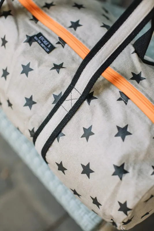 Bolsa de deporte para niños de algodón resinado crudo con estrellas