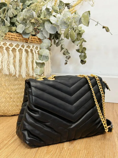 Bolso Acolchado Negro