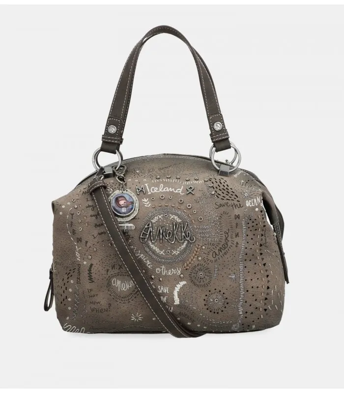 BOLSO ASA CORTA ANEKKE MARRÓN