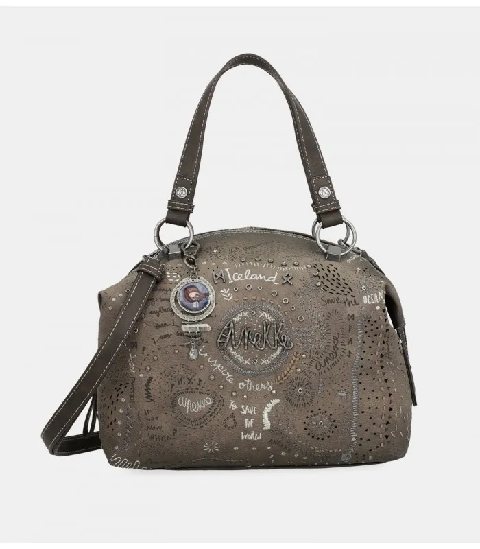 BOLSO ASA CORTA ANEKKE MARRÓN