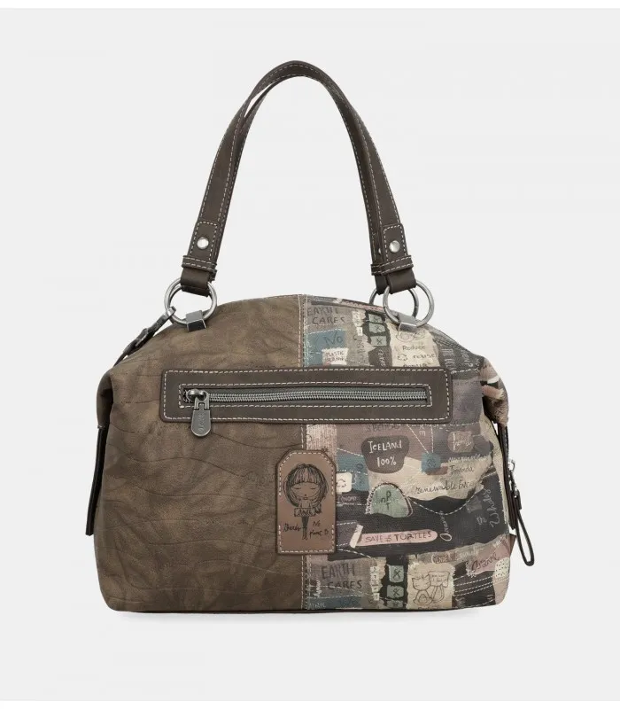 BOLSO ASA CORTA ANEKKE MARRÓN