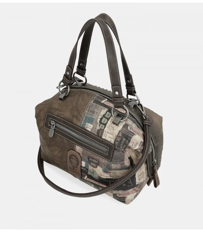 BOLSO ASA CORTA ANEKKE MARRÓN