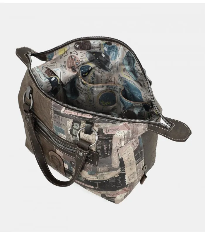 BOLSO ASA CORTA ANEKKE MARRÓN