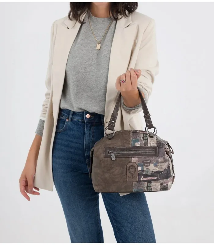 BOLSO ASA CORTA ANEKKE MARRÓN