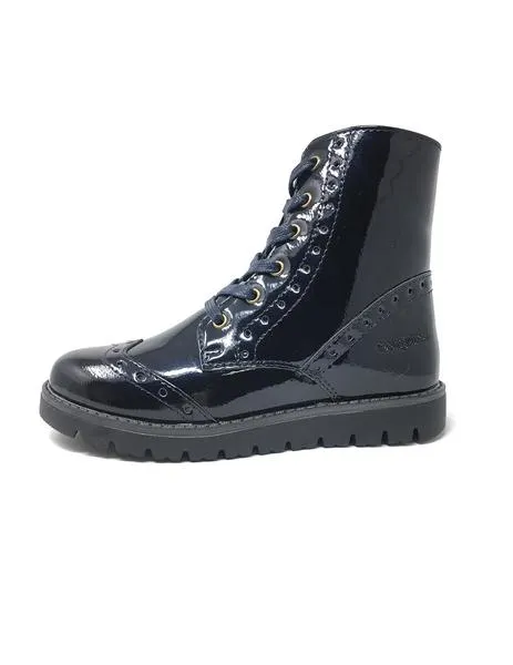 botin conguitos charol marino