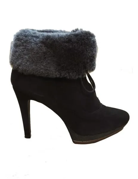 botin plataforma  ante con pelo