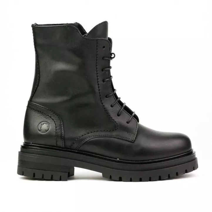 BOTINES PLATAFORMA CORONEL TAPIOCA MILITARES NEGRAS C113711 CON PLATAFORMA