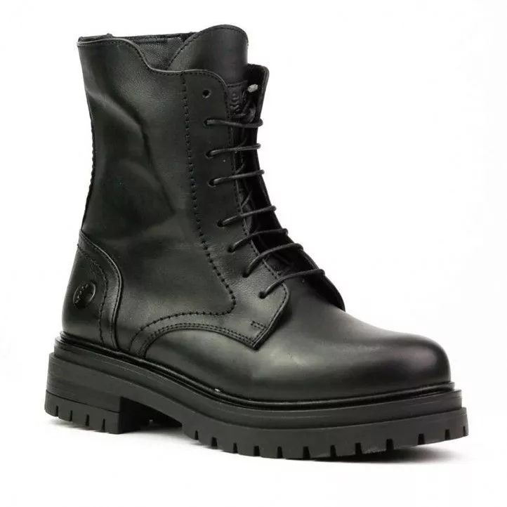 BOTINES PLATAFORMA CORONEL TAPIOCA MILITARES NEGRAS C113711 CON PLATAFORMA