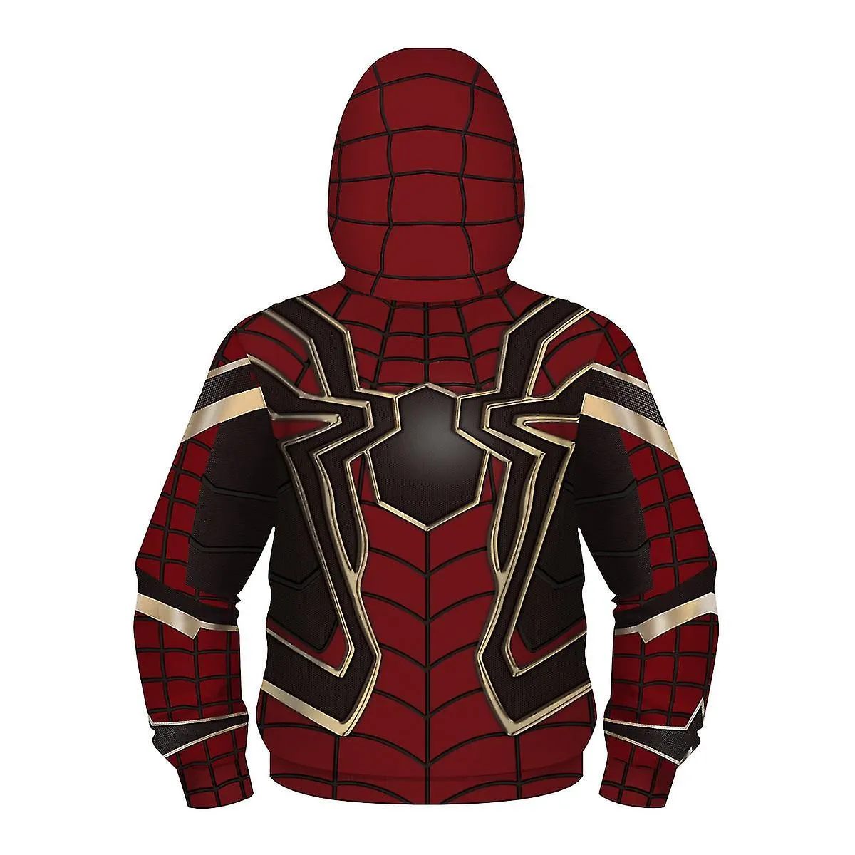 Boys Spiderman Hoodie Marvel Superhero Sudadera Full Zip Jacket Para Niños Adolescentes