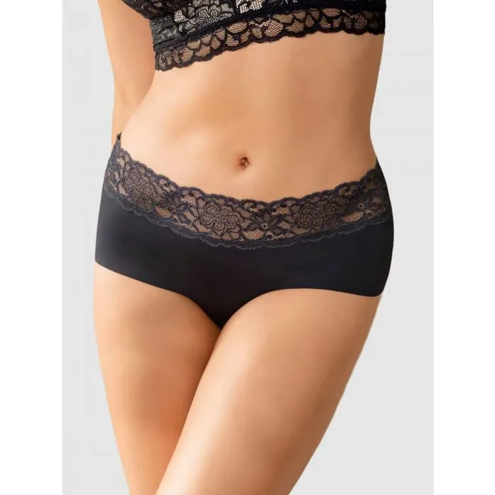Braga culotte en tela ultraliviana con franja de encaje Leonisa 012960