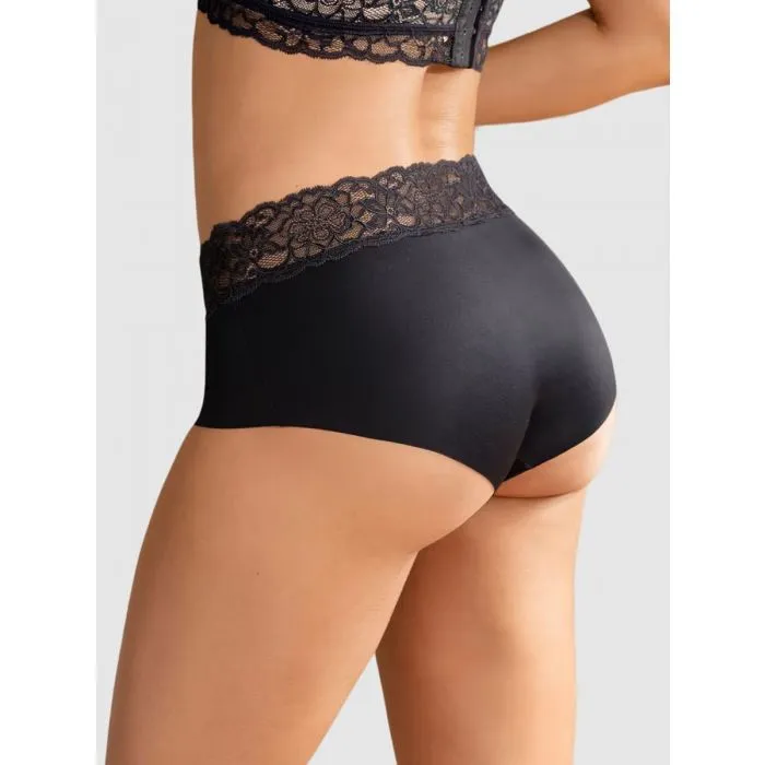 Braga culotte en tela ultraliviana con franja de encaje Leonisa 012960