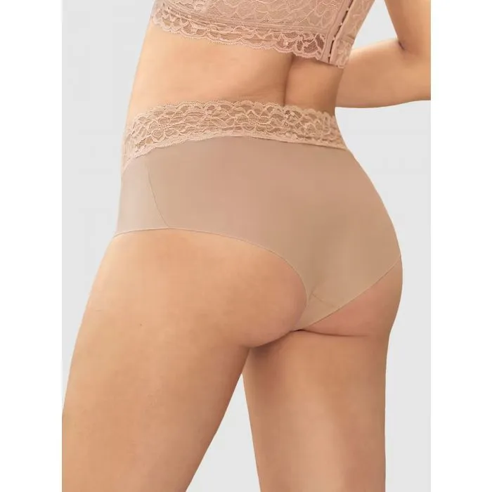 Braga culotte en tela ultraliviana con franja de encaje Leonisa 012960