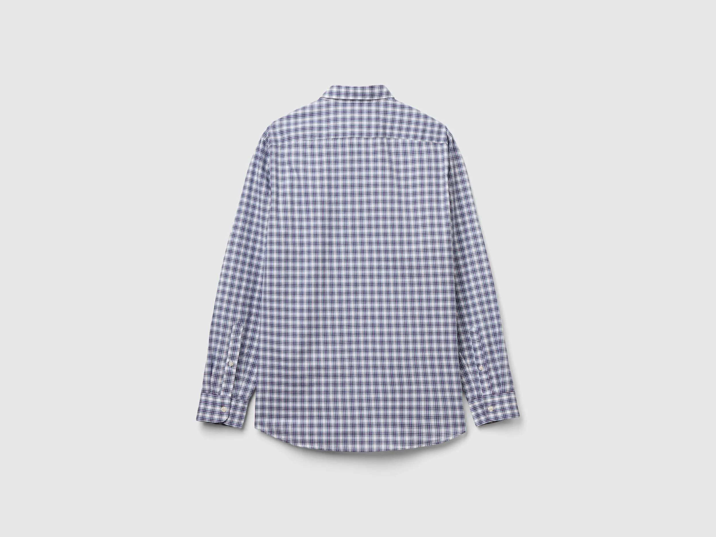Camisa de cuadros de corte ceñido