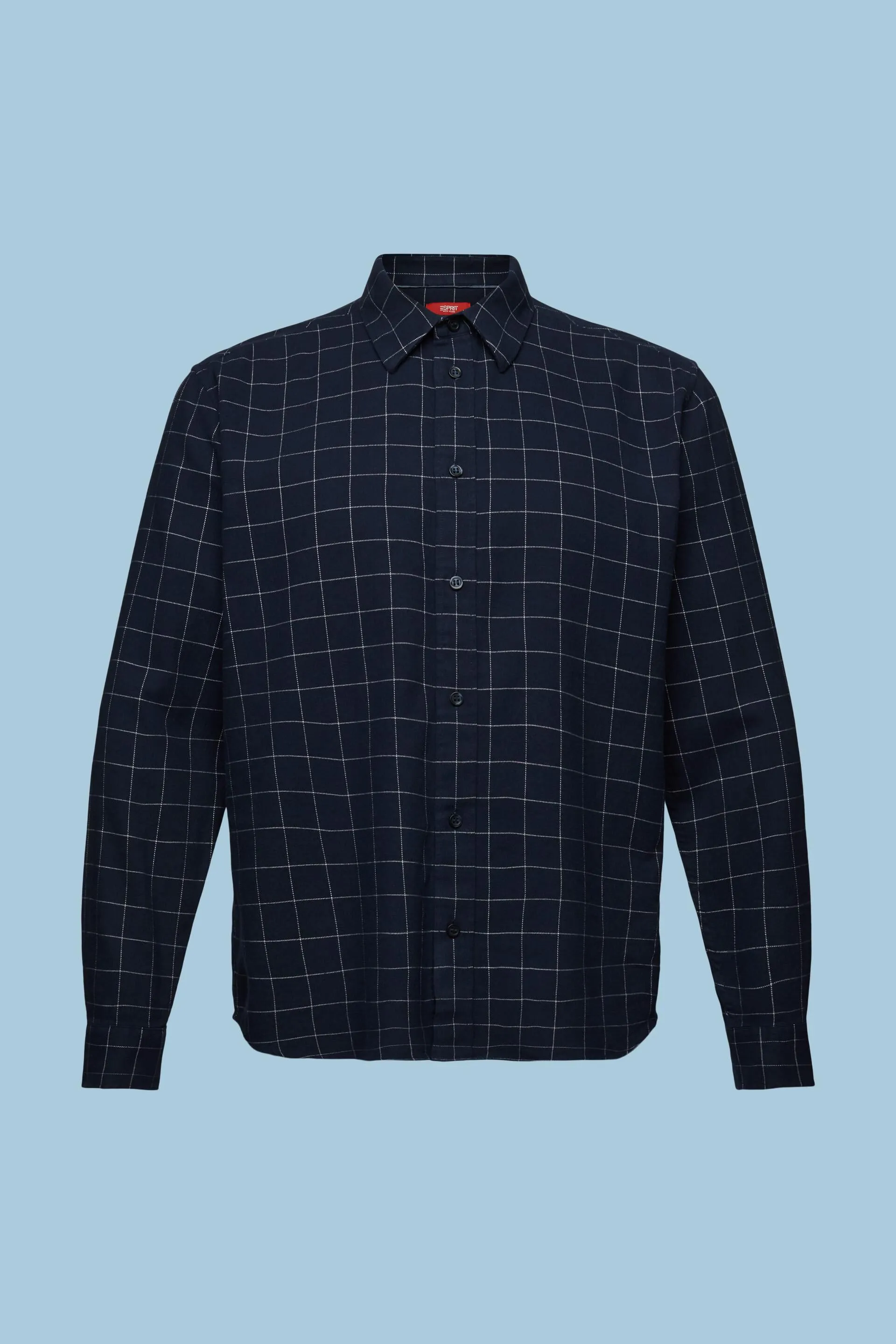 Camisa de cuadros de franela de corte normal