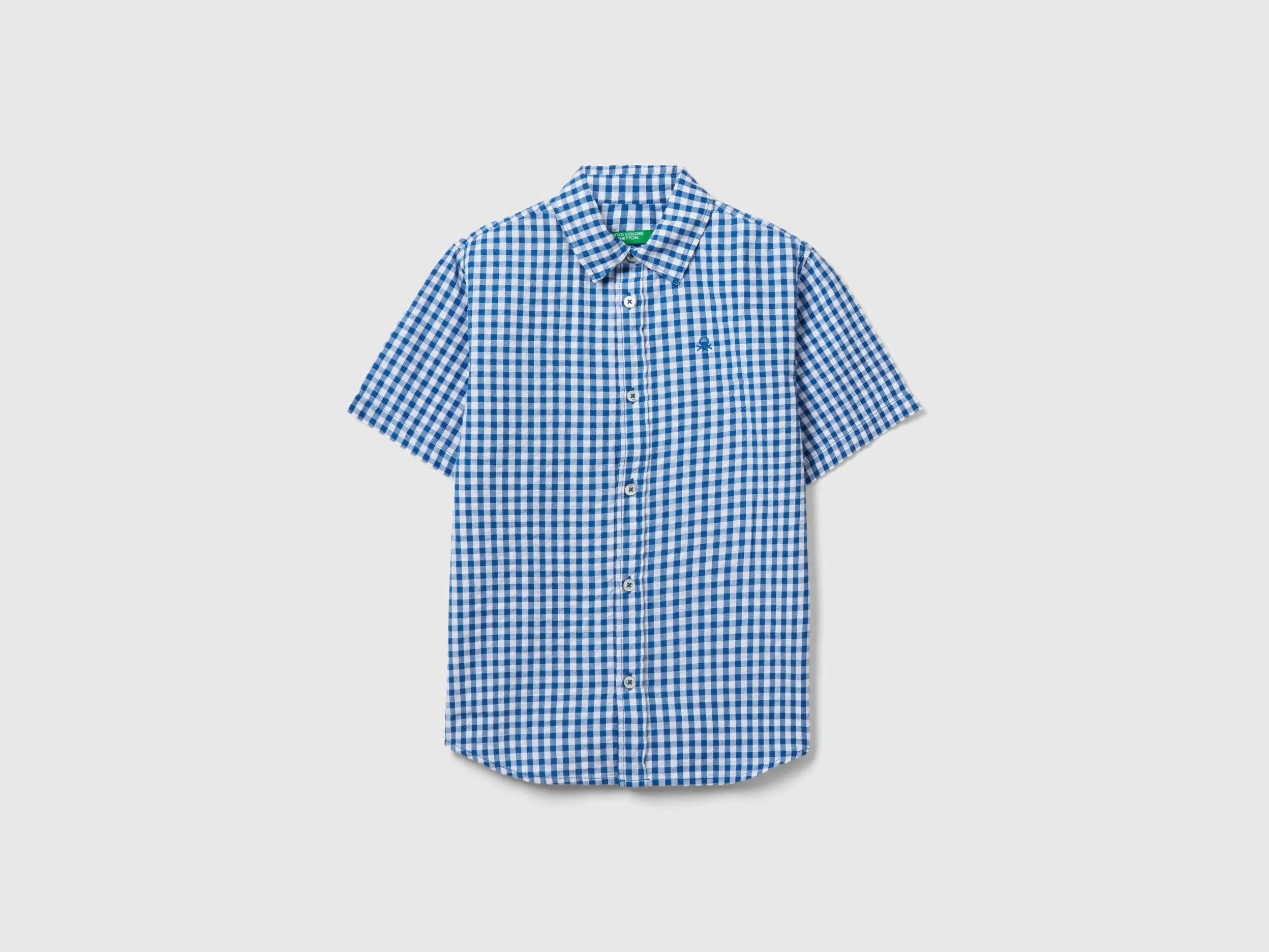 Camisa de manga corta de cuadros