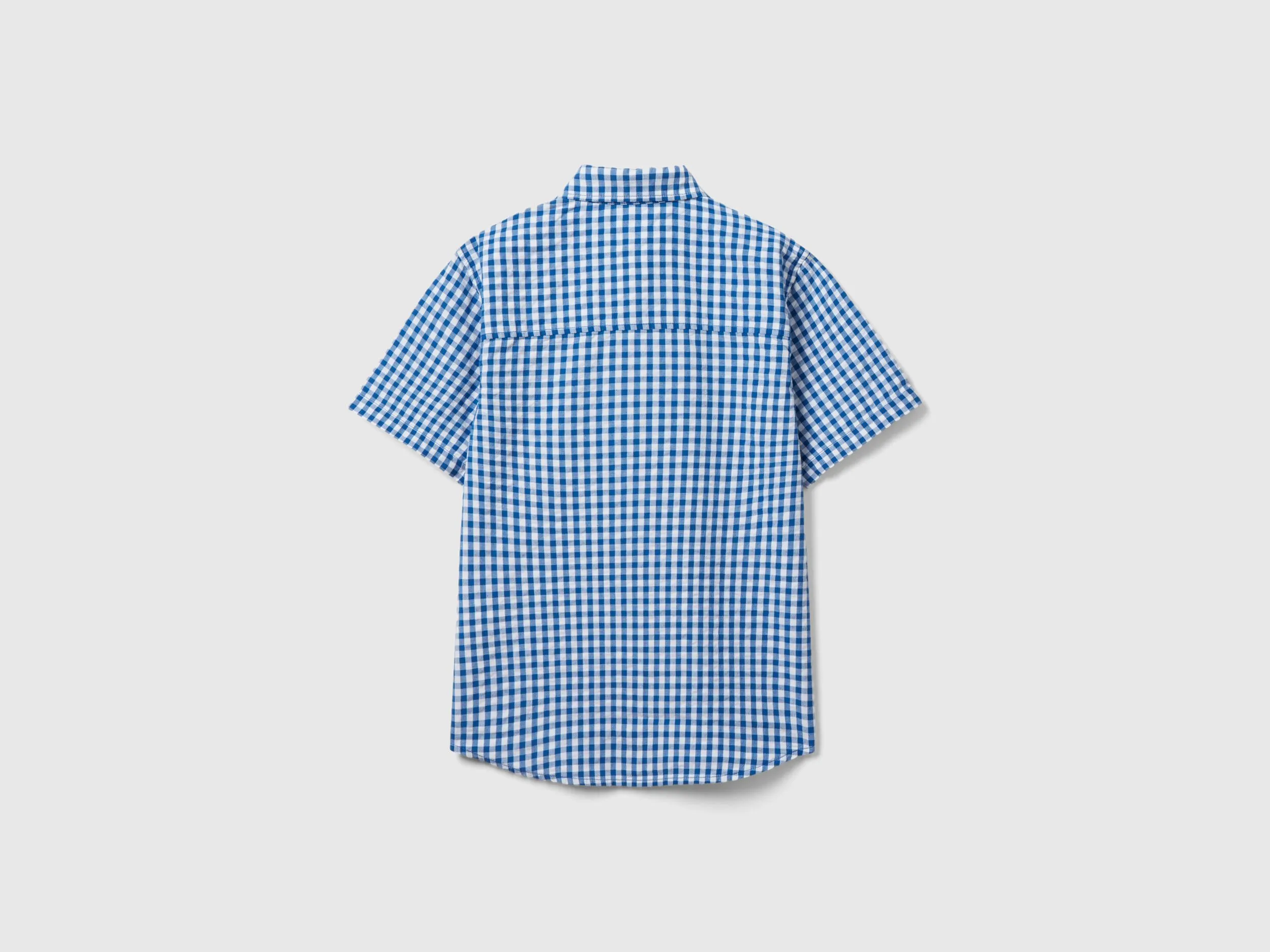 Camisa de manga corta de cuadros