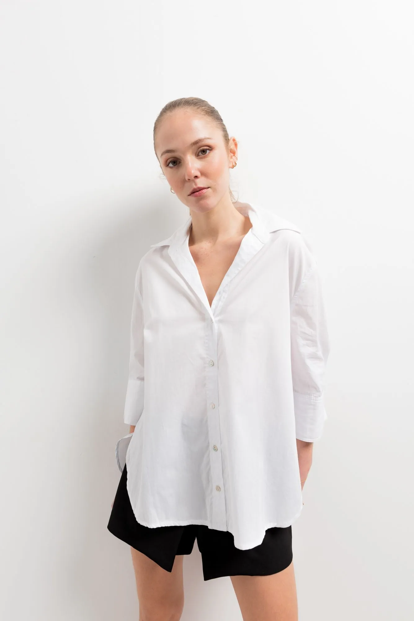 Camisa popelin para mujer