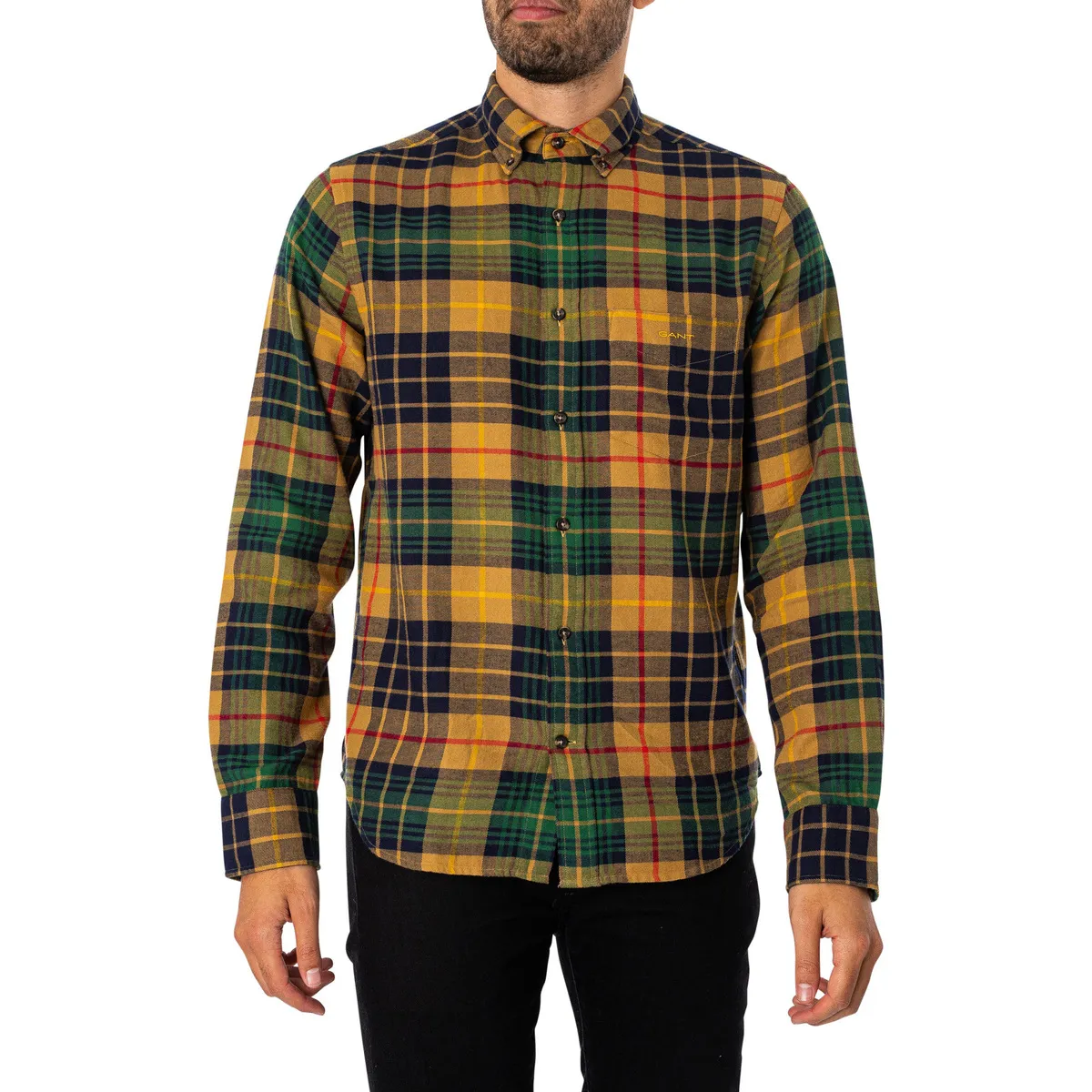 Camisa Regular Cuadros Franela Cuadros
