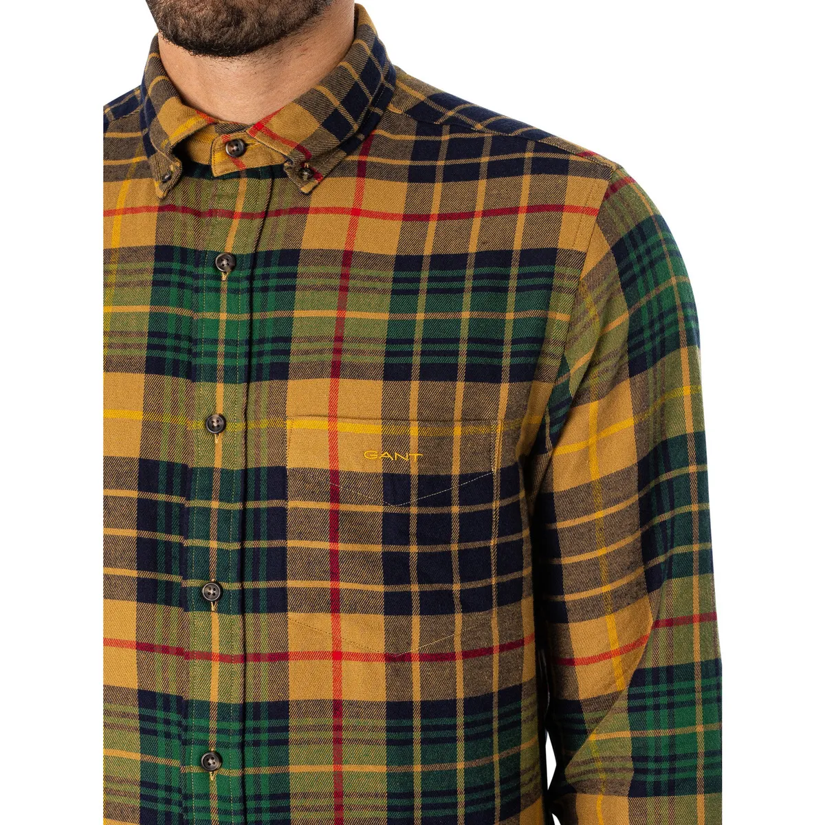 Camisa Regular Cuadros Franela Cuadros